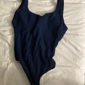 Classic Dark Blue One Piece Swimsuit